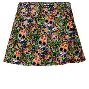 Dia De Los Muertos skirt - XS